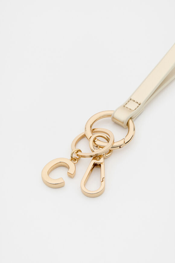 Pale Gold Wrist Letter Strap  C  hi-res