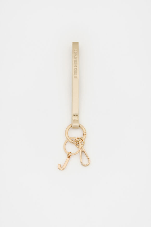 Pale Gold Wrist Letter Strap  J  hi-res