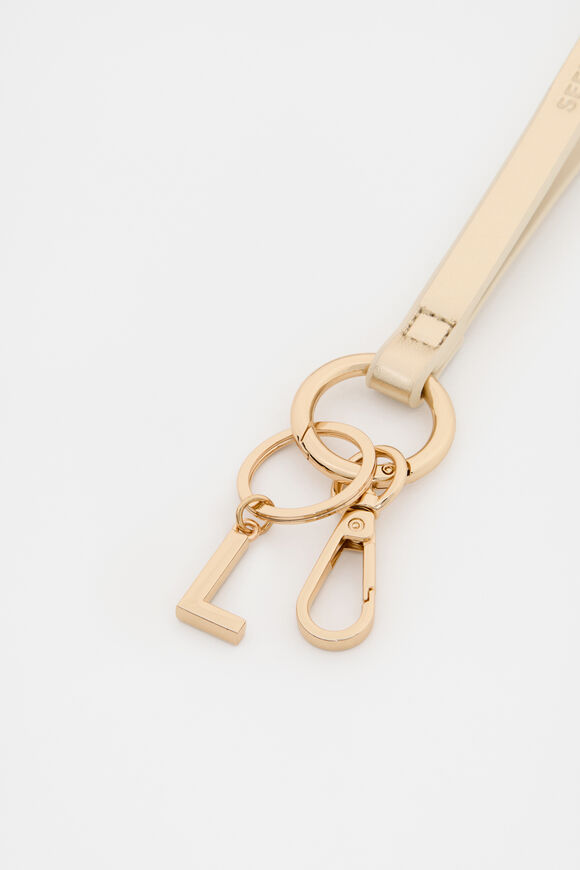 Pale Gold Wrist Letter Strap  L  hi-res