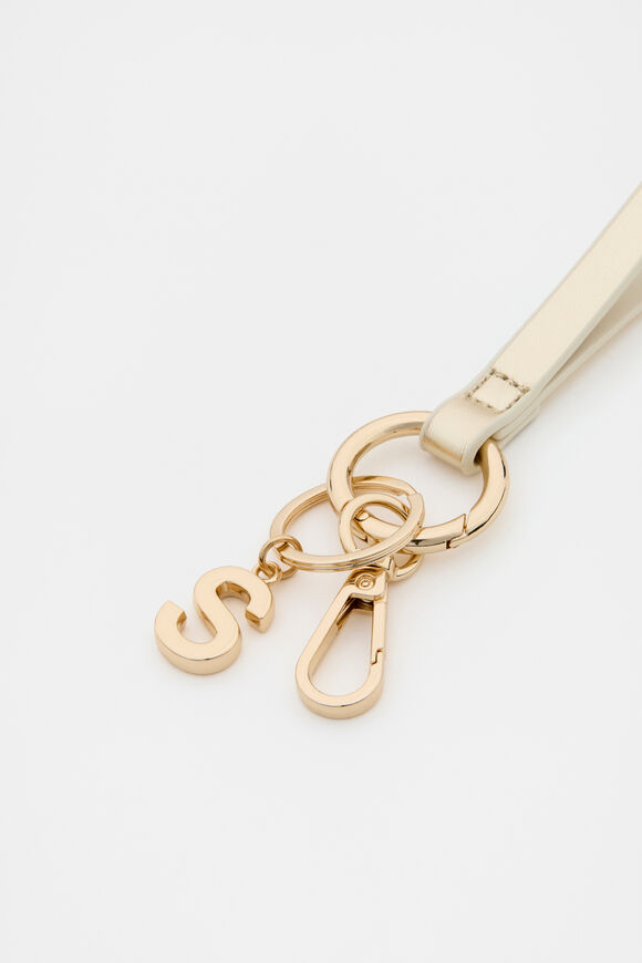 Pale Gold Wrist Letter Strap  S  hi-res
