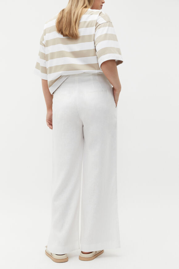 Textured Wide Leg Pant  Whisper White  hi-res