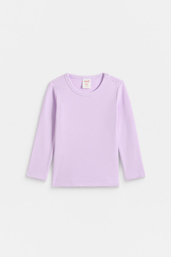 Core Rib Tee  Soft Lilac  hi-res