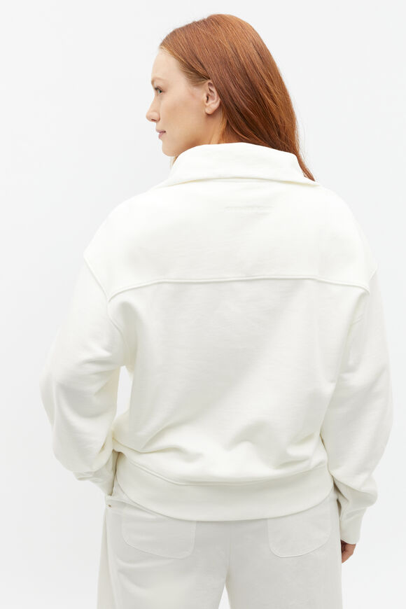 Core Heritage Half Zip Sweat  Cloud Cream  hi-res