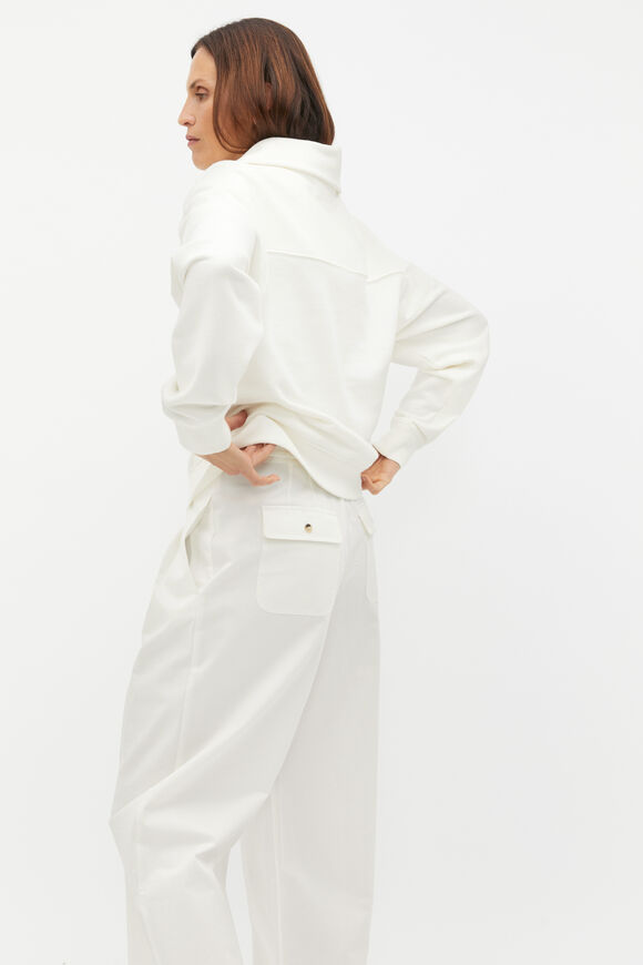 Core Heritage Half Zip Sweat  Cloud Cream  hi-res