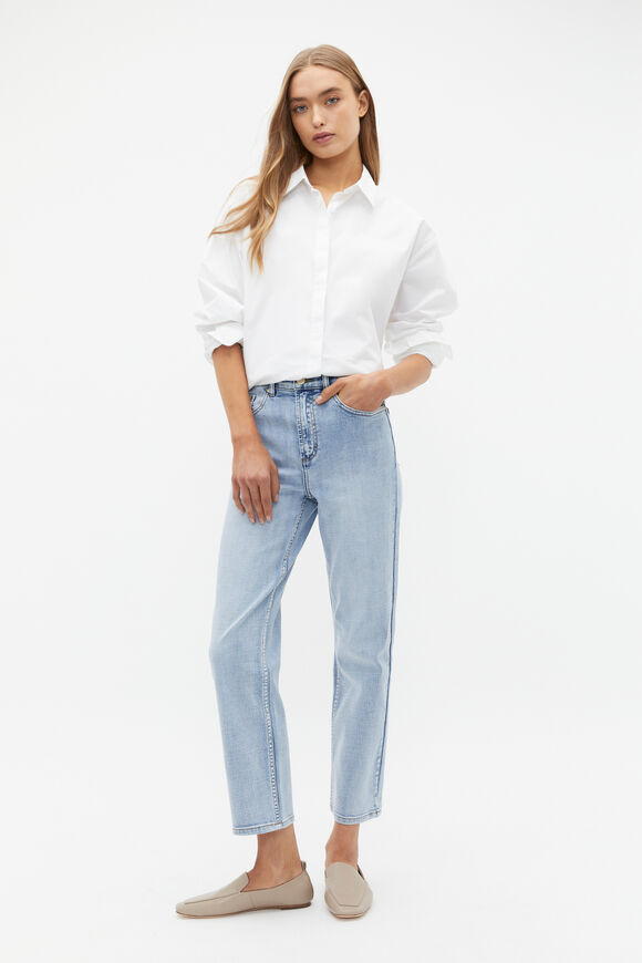 Core Straight Leg Stretch Jean  Mid Blue Wash  hi-res
