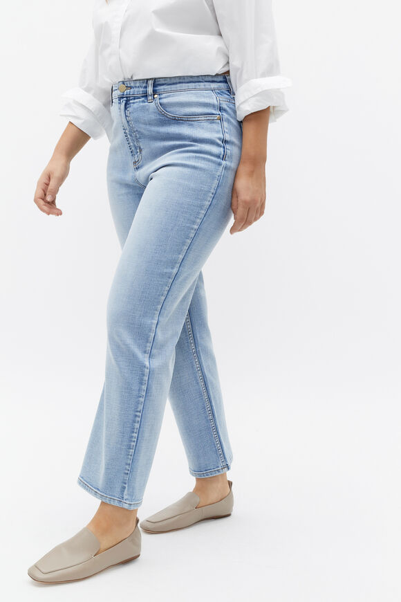 Core Straight Leg Stretch Jean  Mid Blue Wash  hi-res