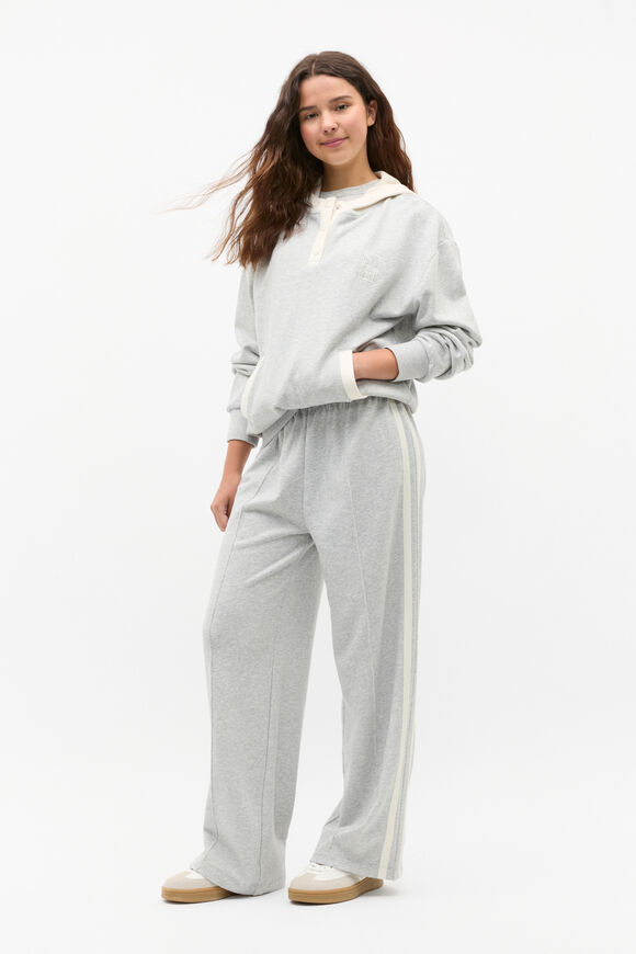Spliced Hoodie  Light Grey Marle  hi-res