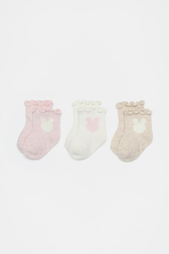 Bunny Sock 3 Pack  Multi  hi-res