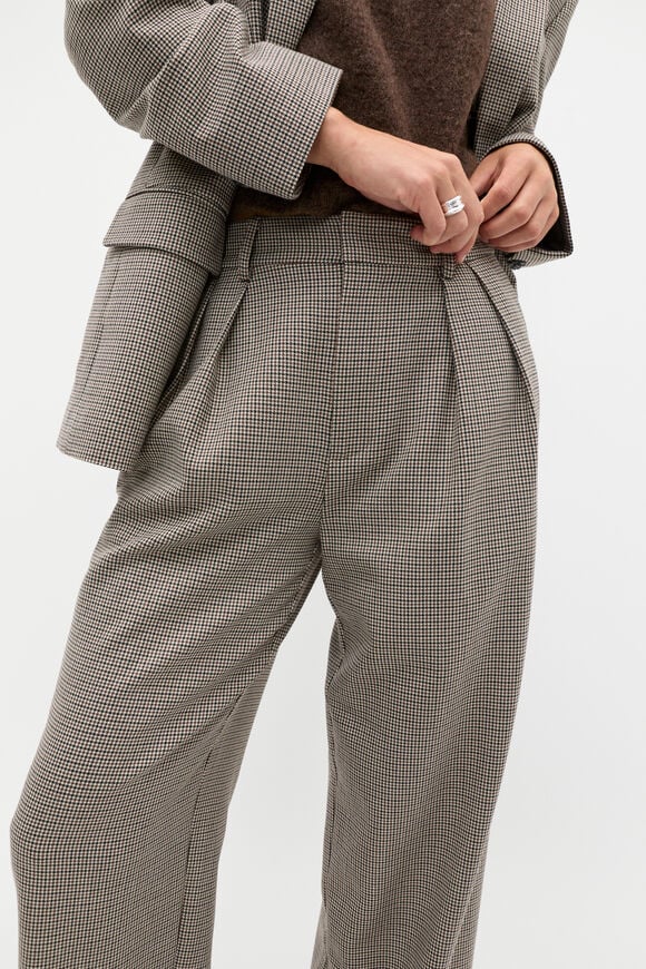 Mini Houndstooth Pleat Pant  Houndstooth  hi-res