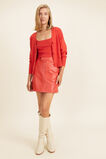 Knit Crop Top  Candy Red  hi-res