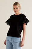 Flutter Broderie Tee    hi-res