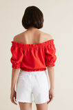 Blouson Sleeve Crop Top    hi-res