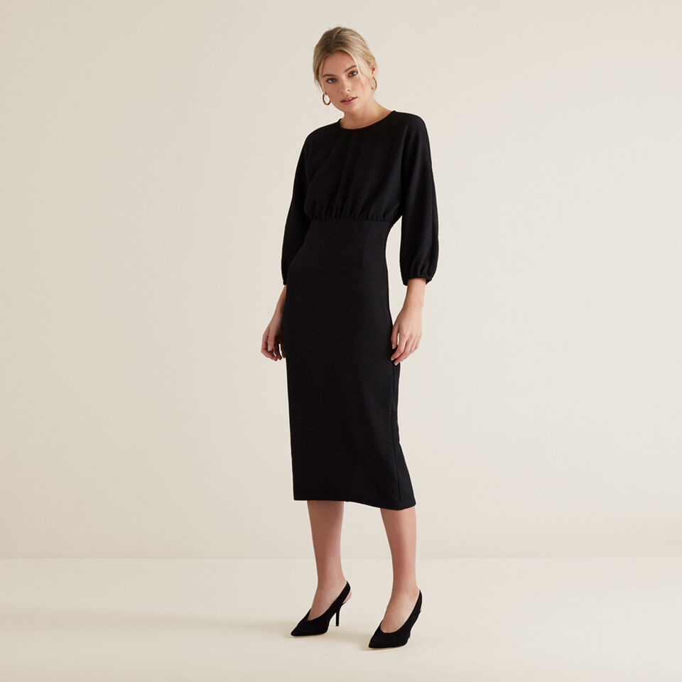 Pleated Waist Dress  