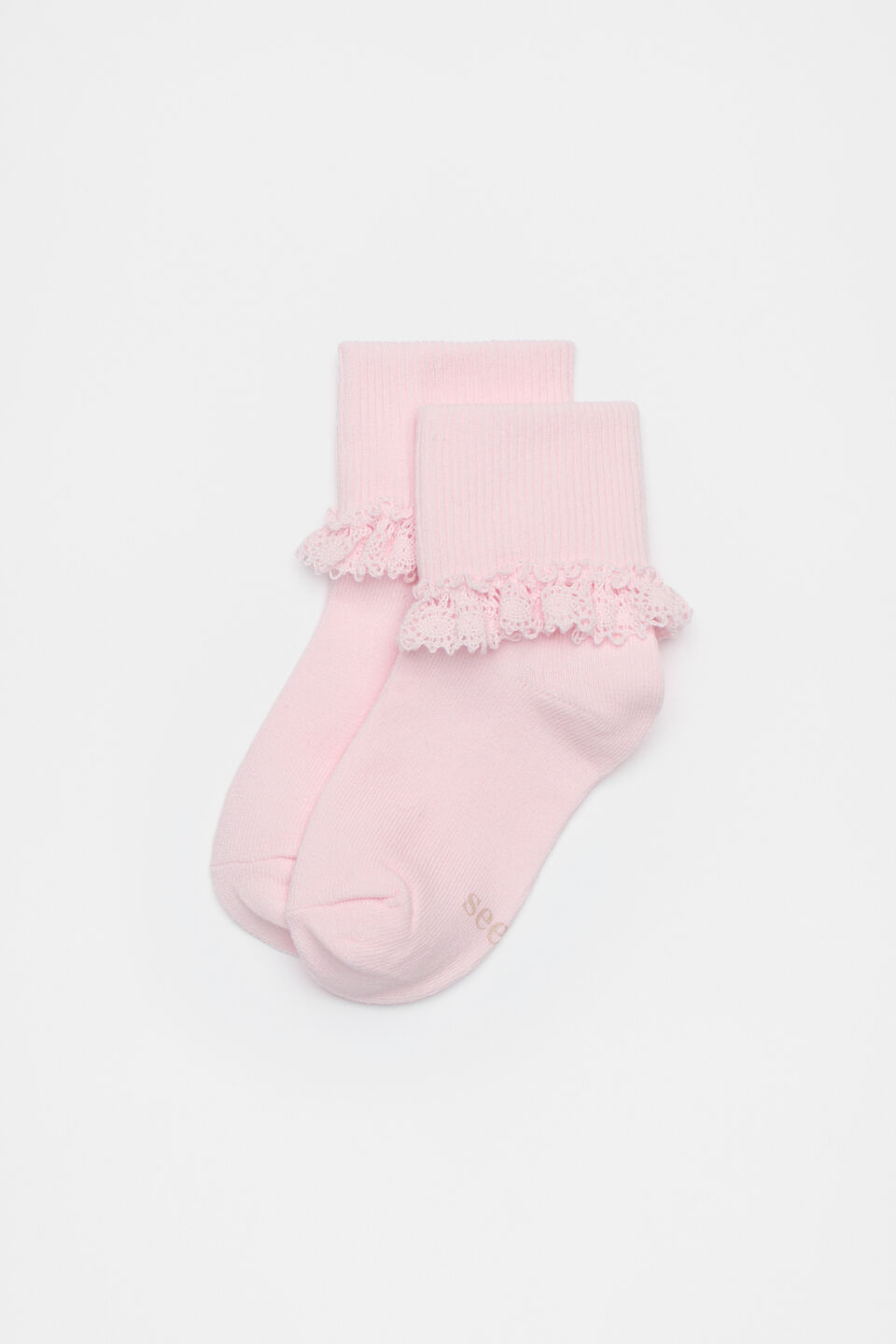 Frill Sock  Light Pink