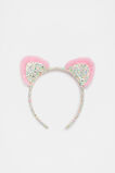 Glitter Fur Ears Headband  Pastel  hi-res