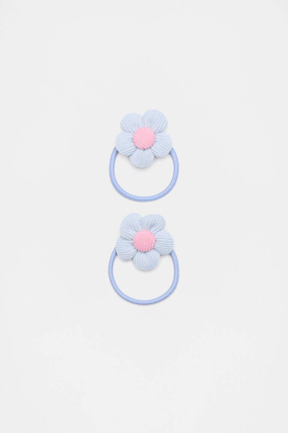 Cord Flower Elastics Pack  Soft Blue