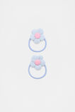 Cord Flower Elastics Pack  Soft Blue  hi-res