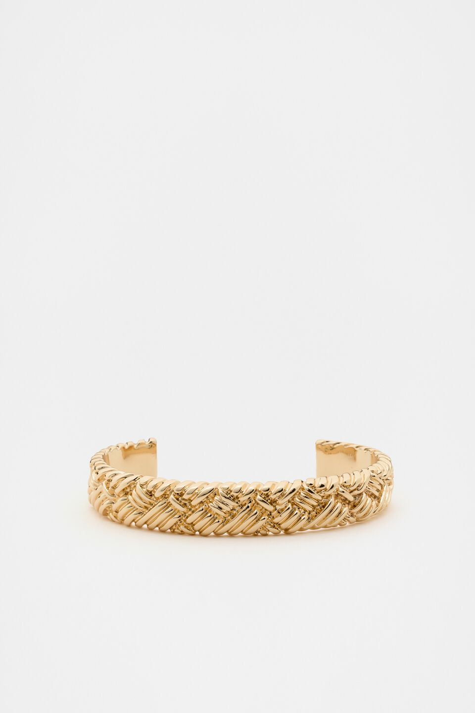 Woven Texture Cuff  Gold