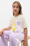 Sequin Bunny Tee  Oat Marle  hi-res