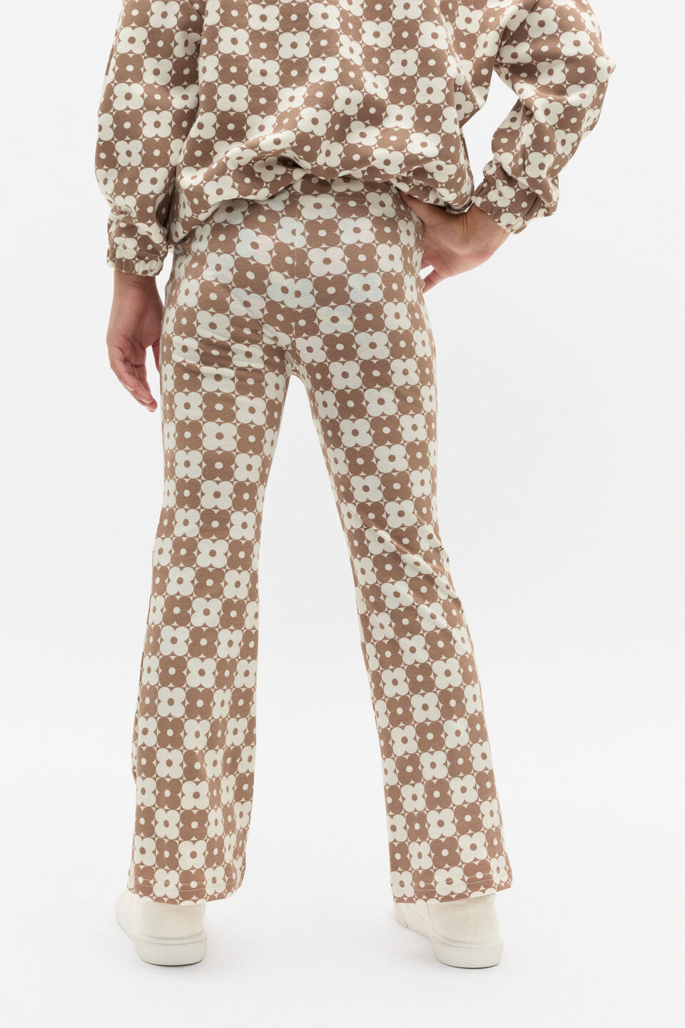 Flower Flare Legging  Chocolate Shake