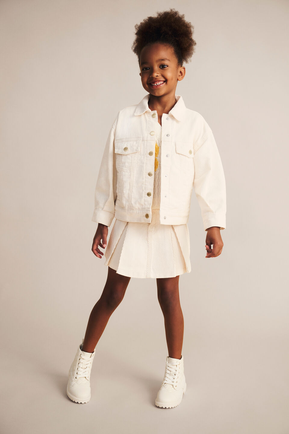 Relaxed Cord Jacket  Classic Cream