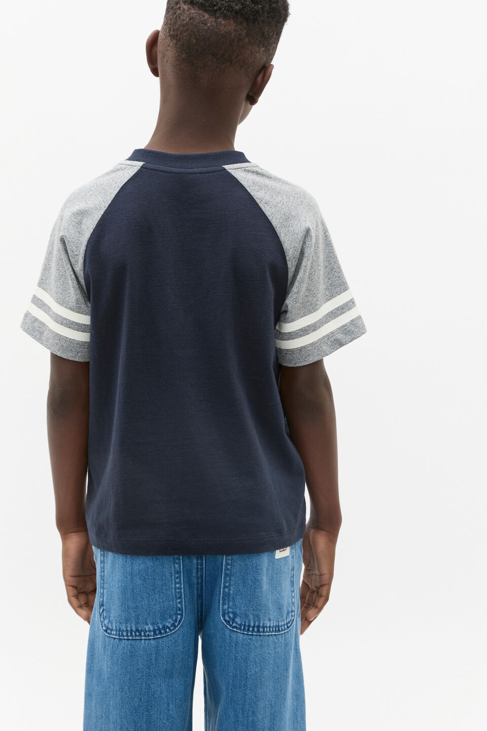 Retro Tee  Midnight Blue