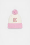 Colourblock Initial Beanie  K  hi-res