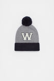 Colourblock Initial Beanie  W  hi-res