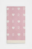 Heart Initial Blanket  R  hi-res
