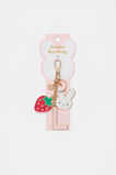 Bunny Initial Charm Keyring  L  hi-res