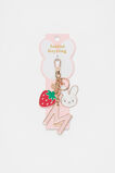 Bunny Initial Charm Keyring  M  hi-res