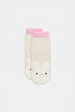 Fluffy Bunny Sock  Oat  hi-res