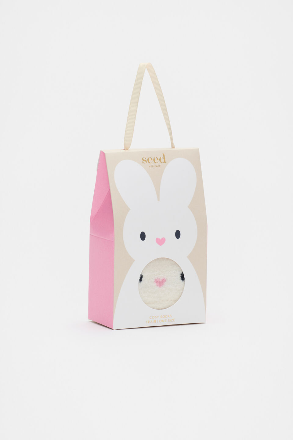 Fluffy Bunny Sock  Oat