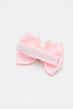 Crochet Bunny Bow Duck Clip  Baby Pink  hi-res