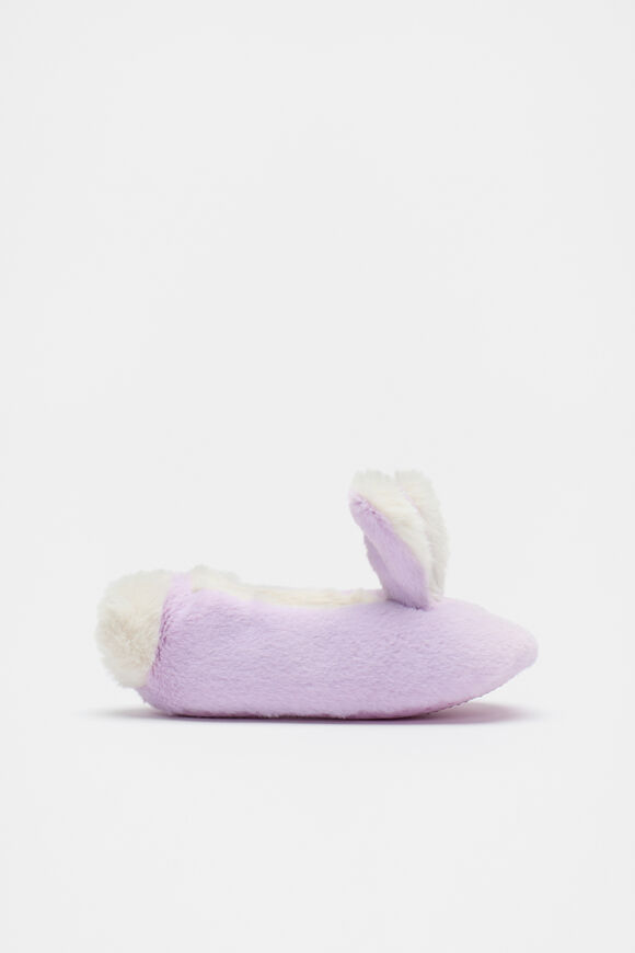 Fluffy Bunny Slipper  Soft Lilac  hi-res