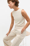 Ribbed Textured Shell Top  Cream Twist  hi-res