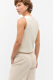 Ribbed Textured Shell Top  Cream Twist  hi-res