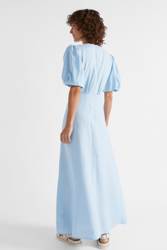 Linen Tie Front Maxi Dress  Capri  hi-res
