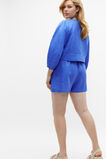 Linen Cocoon Sleeve Top  Deep Ocean  hi-res