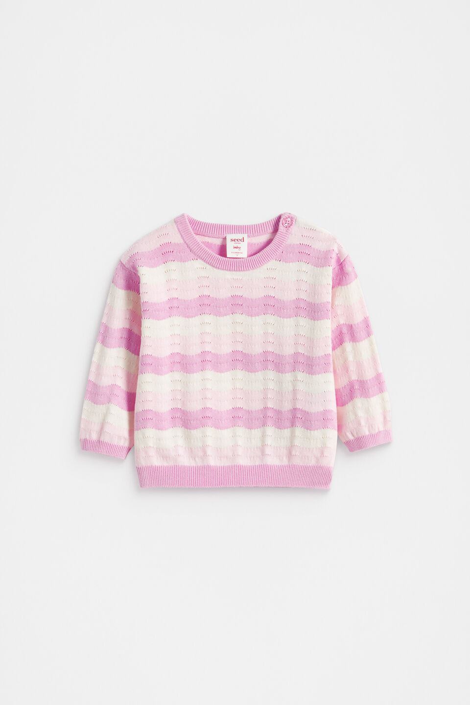 Wavy Knit Jumper  Orchid Bloom