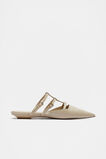 Kara Caged Pointed Flat  Vanilla  hi-res