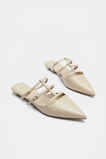 Kara Caged Pointed Flat  Vanilla  hi-res