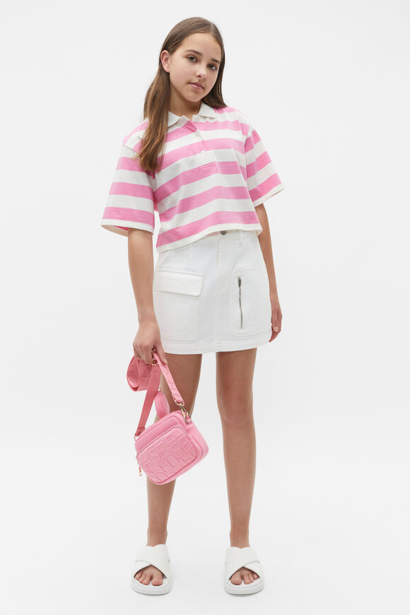 Polo Collar Tee  Aurora Pink  hi-res