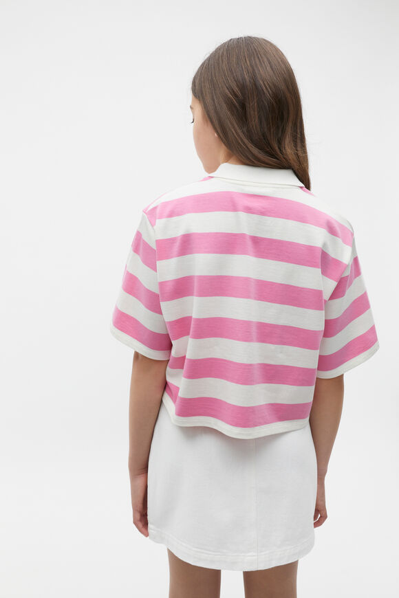 Polo Collar Tee  Aurora Pink  hi-res