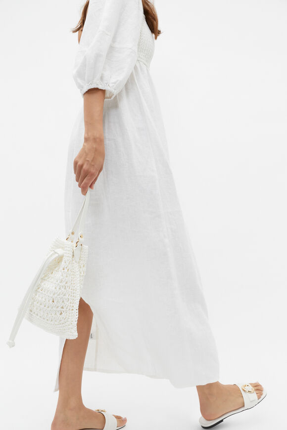 Crochet Shoulder Bag  White  hi-res