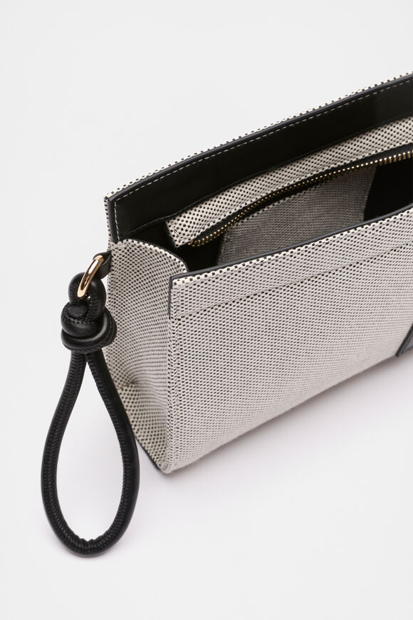 Logo Canvas Pouch  Black Natural  hi-res