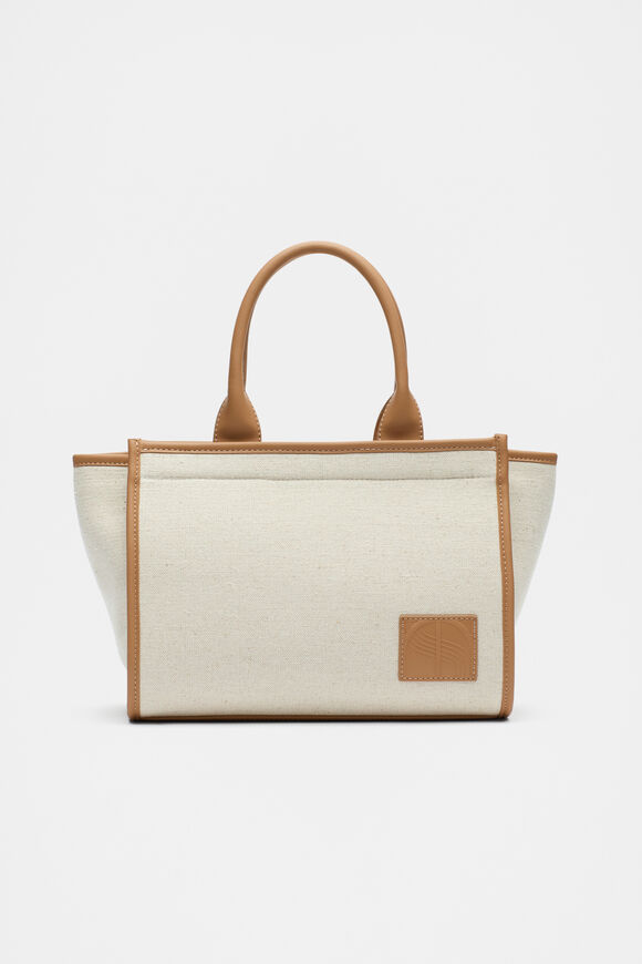 Framed Canvas Mini Tote  Natural  hi-res