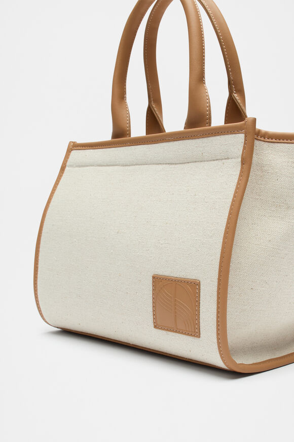 Framed Canvas Mini Tote  Natural  hi-res