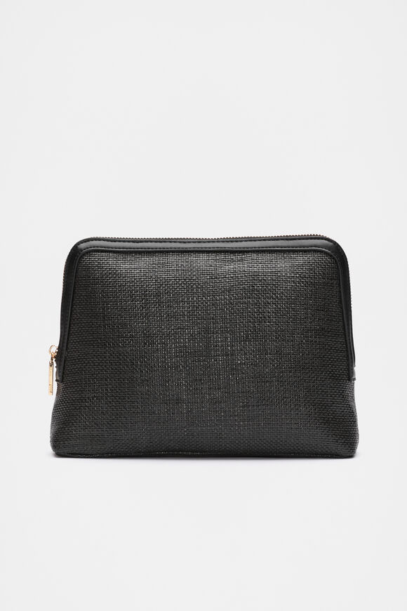 Textured Pouch  Black  hi-res