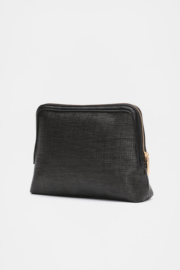 Textured Pouch  Black  hi-res